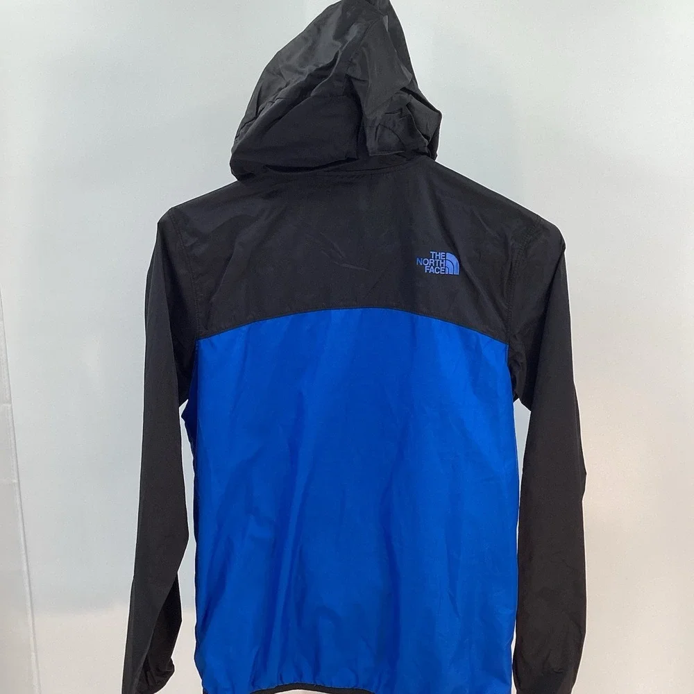 Boys The North Face Fanorak‎ Jacket pullover windbreaker- Black/Royal- Large